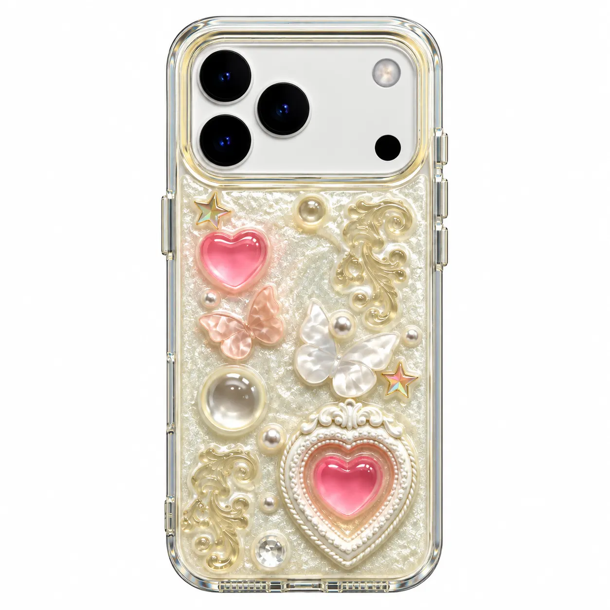 Butterfly & Heart Luxury Phone Case